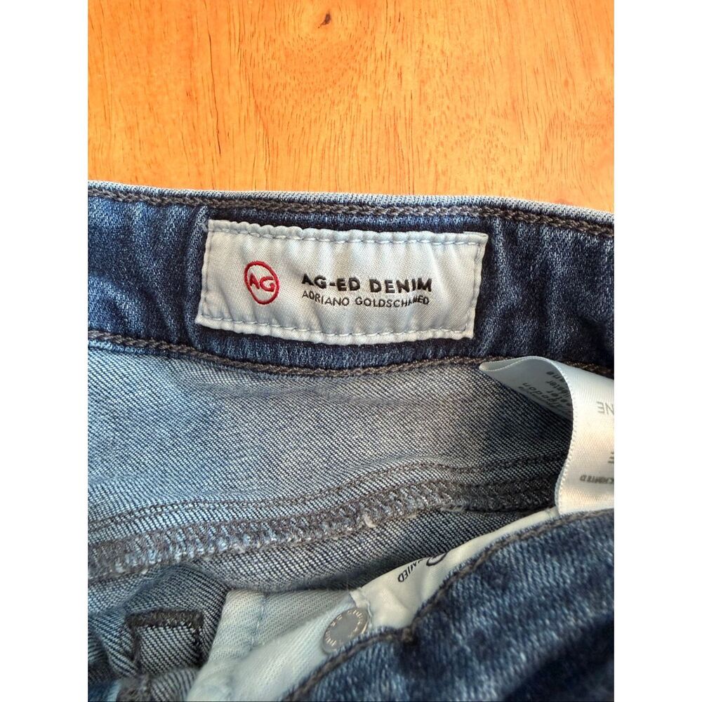 AG Adriano Goldschmied Straight Leg Jeans in Blue - Picture 7 of 11